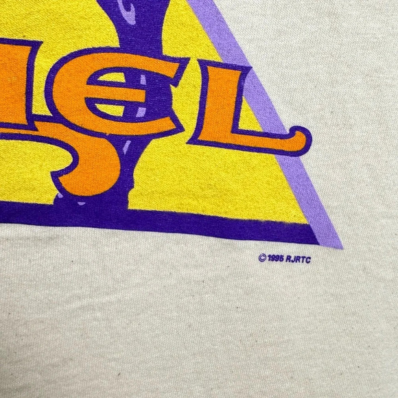 Vintage Deadstock Camel Tank Top Size XL 1995 Off White Purple 90s Skater Muscle - Picture 10 of 12